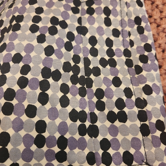 Apt 9 Lavender Dotted Trench Coat/Jacket - Picture 5 of 7